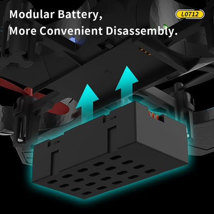 L0712 2.4GHz RC Stunt Fighter Jet | Quad-Propeller 360° Flip Aircraft with Altitude Hold