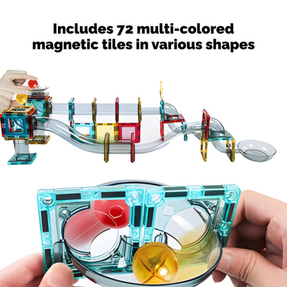 Magnetic Tiles Building Blocks for kids (72pcs)