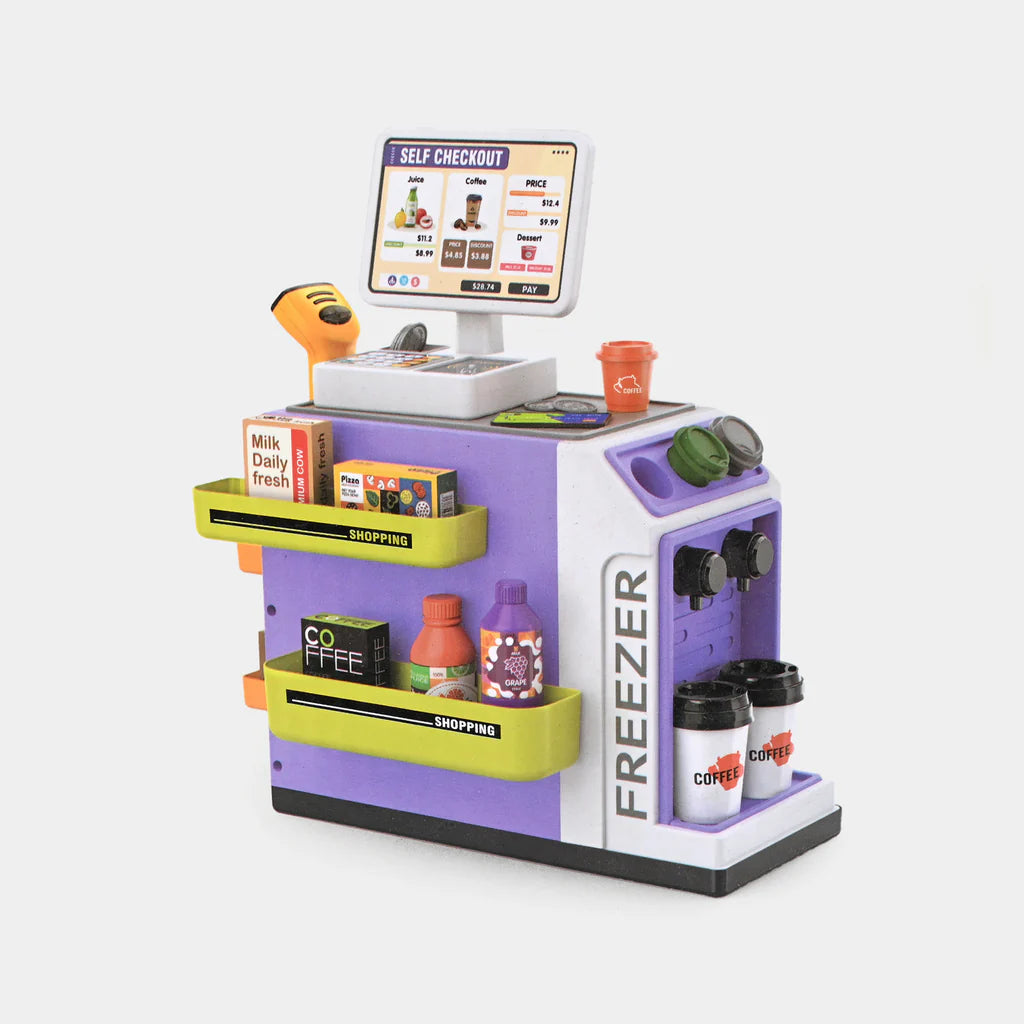 Kids' 3-in-1 Interactive Coffee Machine Set | Realistic Lights & Sounds Barista Play Kit (46 pcs)