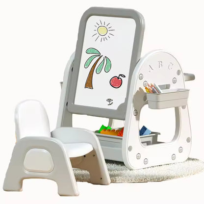 3-in-1 Kids' Activity Table & Chair Set with Magnetic Drawing Board | Adjustable Height