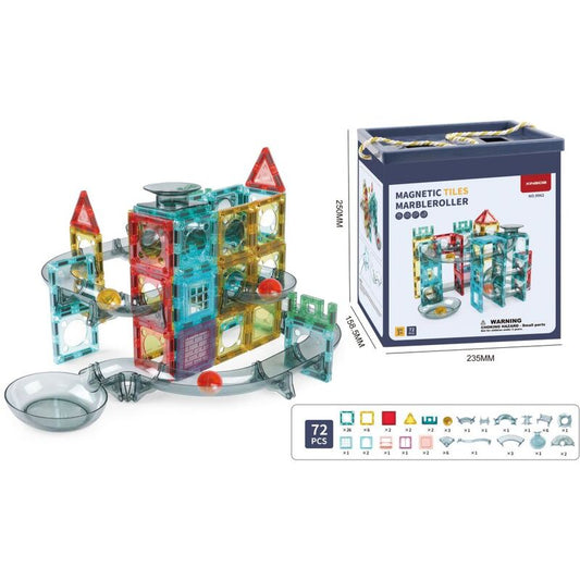 Magnetic Tiles Building Blocks for kids (72pcs)